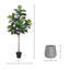 Daytona Faux Fiddle Leaf Fig Tree in Fiberstone Planter