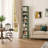 Gracyn 8-Tier Narrow Bookshelf With Adjustable Shelves-2146561557-2116139486