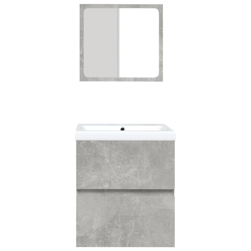 Kaytlan 420mm Single Bathroom Vanity with Drop In Ceramic Basin, Gray