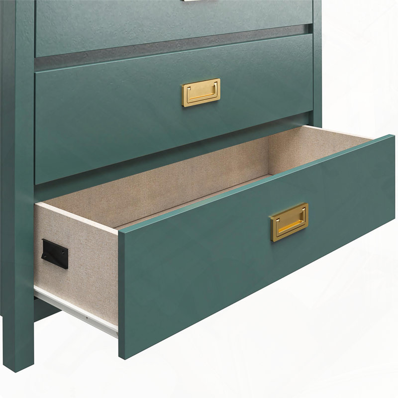 Commode robuste à 5 tiroirs pour enfants avec plusieurs caractéristiques de sécurité