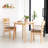 Rowley 3-Piece Solid Wood Modern Square Breakfast Nook Dining Table Set-91296957
