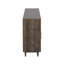 Meuble télé 62 po, gris anthracite, téléviseur jusqu'à 70 po, sans assemblage, 4 tablettes et 2 portes, aspect rustique chic 62 po avec finition gris anthracite, convient aux tablettes, moderne