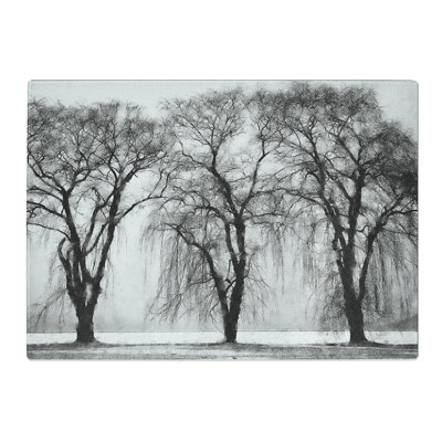 Three Trees at Winter Chopping Board