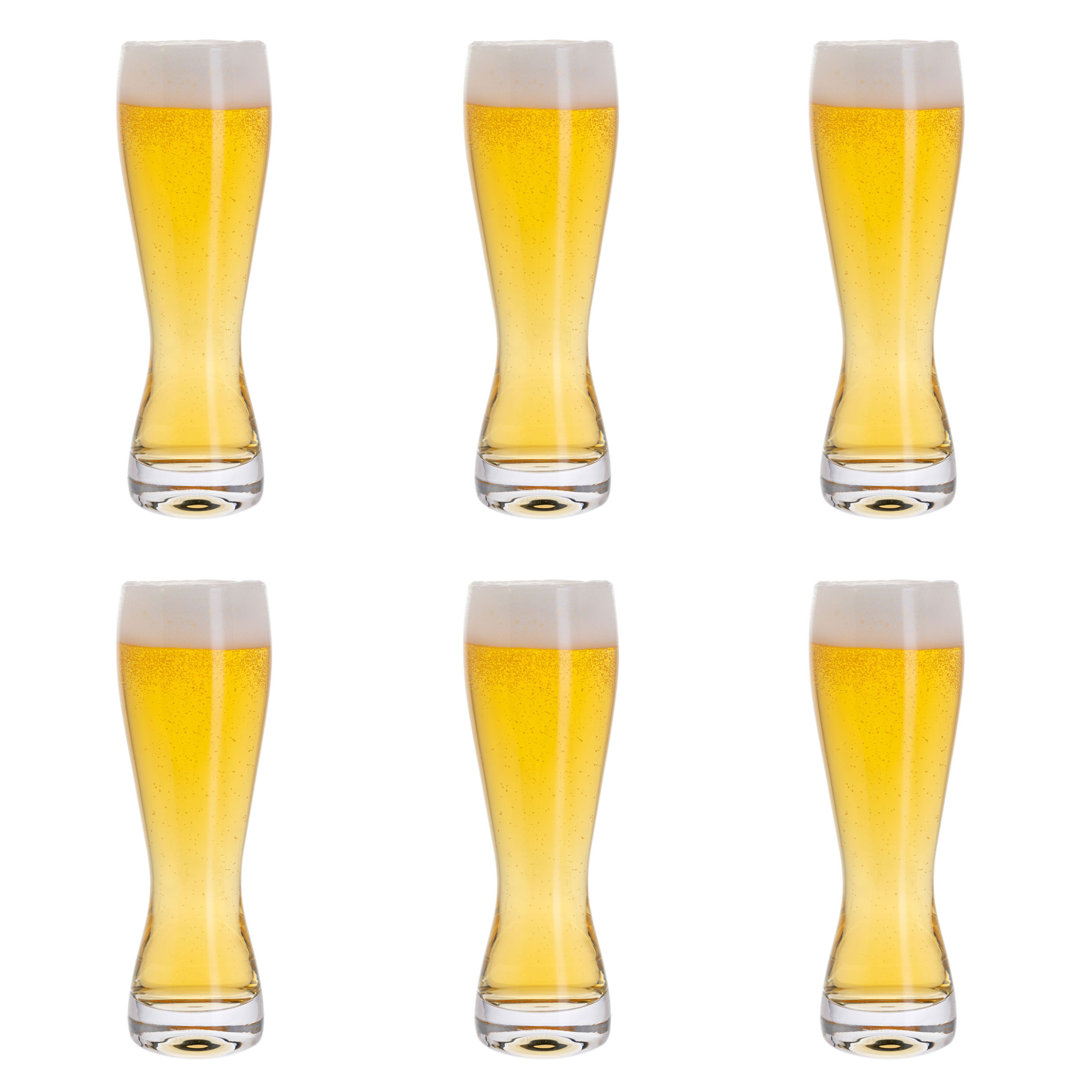 Dartington Crystal Bar Six Beer Glasses