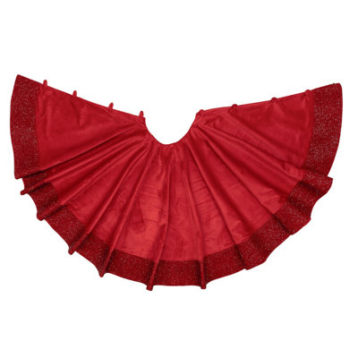 Luminous Rhinestone Velvet Tree Skirt