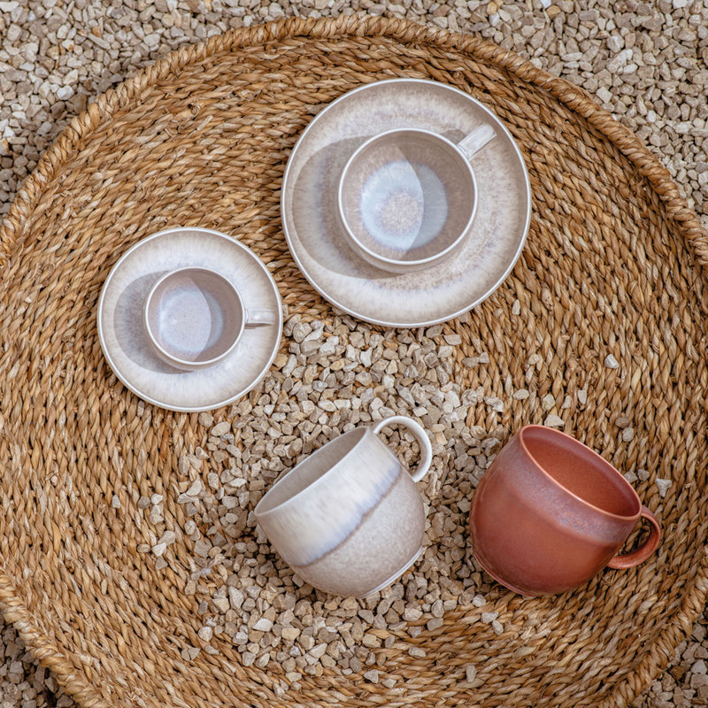 Perlemor Espresso Saucer, Sand