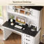 Bureau de direction 47,4 po Farmhouse avec tiroirs, classeur et prises de courant