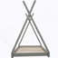 Lit plateforme House avec structure triangulaire