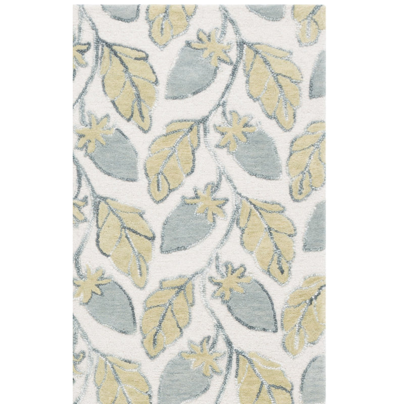 Jardin 626 Hand Tufted 90% Wool; 10% Cotton Floral Rug, Square 6'