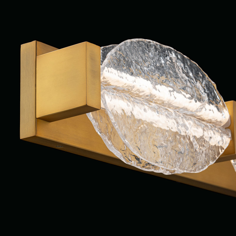 Deco 36" Dimmable LED Bath Vanity & Wall Light With Pressed Glass Shade And Built In Color Temperature Switch (2700K/3000K/3500K/4000K)