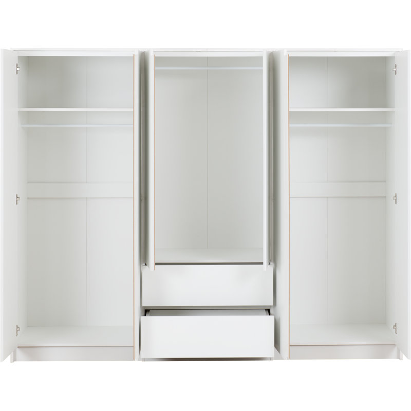  Braunstein 6 Door Wardrobe, Matt White