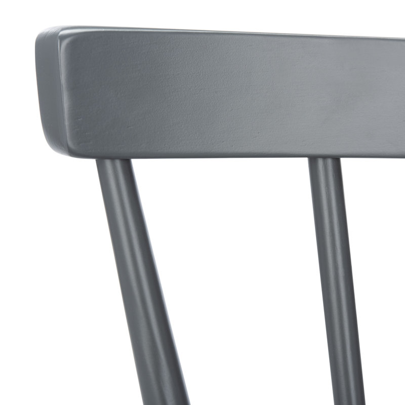 Chaise en bois massif Antoya, Gris