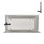 Baignoire en alcôve en acrylique blanc brillant avec drain extérieur 66 po x 32 po Streamline-101699451