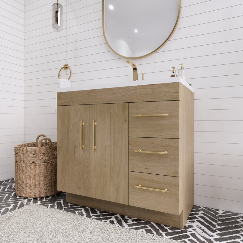 Spring 36'' Single Bathroom Vanity with Acrylic Top