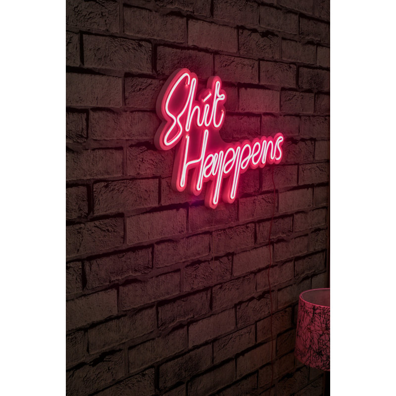 Flexible Pink LED Neon Strip Light, Waterproof IP67, 14.2 x 11.4 x 0.8 inches | 12V DC, 8W-10W/m | Built-in Wall Hanging System, PVC Foam Template | Perfect for Home Decor, Parties & Events
