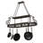 Steel Handcrafted Oval Hanging Pot Rack