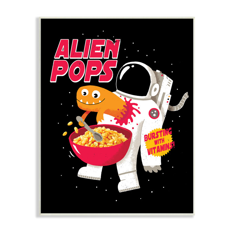 Céréales Alien Pops, Plaque murale, L 10 po x H 10 po