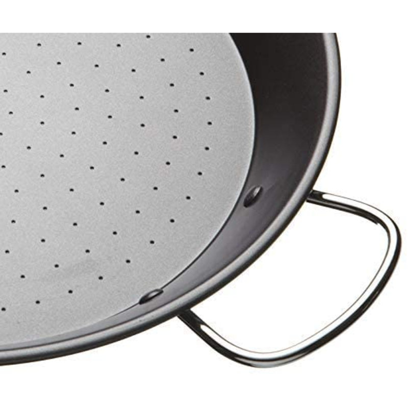 KitchenCraft World of Flavours Mediterranean Paella Pan, 32 cm
