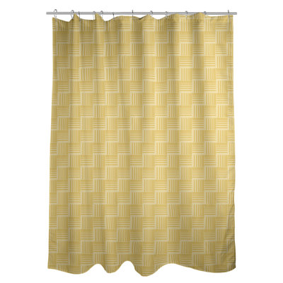 Rideau de douche simple basketweave rayures classic