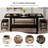 Halence 5-Piece Extendable Dining Table Set for 4-8 People-1682808885