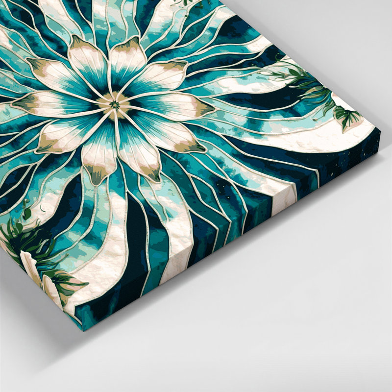 Hawaiian Hawaiian Quilt Motifs, art sur toile gris, H 16 po x l 16 po