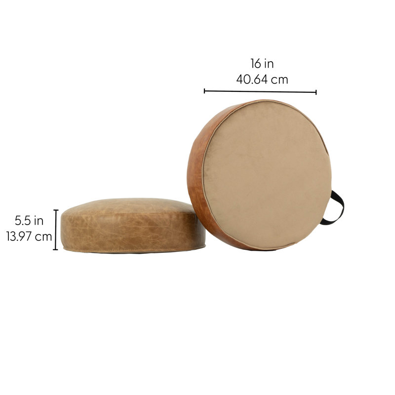 Coussins de plancher rustiques et rembourrés, 4 pièces - assorti patiné