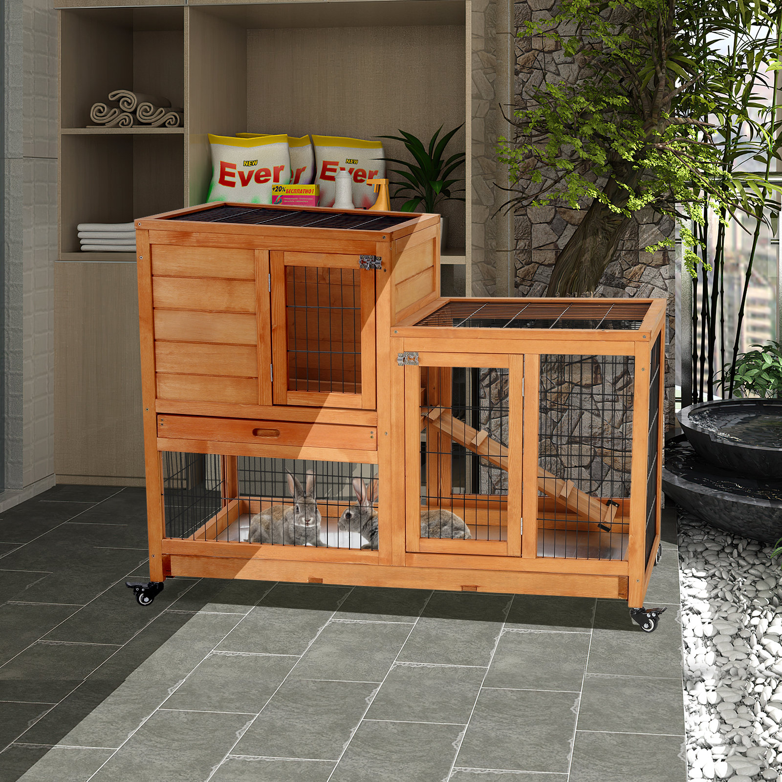 Best rabbit outlet hutch indoor