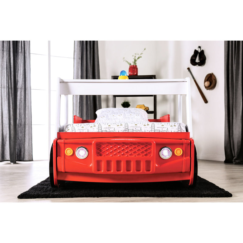 Lit de voiture de course Red