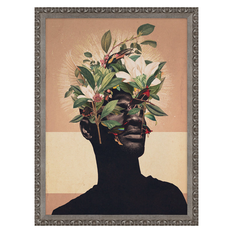 Birds Are My Real Origin Print by Moth, Frank, Silver, 40" H x 30" W