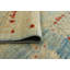 Tapis finement fait à la main Chobi Heather - bleu clair - rouille, 4 pi 0 po x 5 pi 7 po