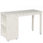 Lit mezzanine simple bas avec armoire et bureau mobile - blanc, matériau robuste-686215800