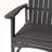 Outdoor Weather Resistant Acacia Wood Adirondack Dining Chairs (Set Of 2), Dark Gray Finish-1703803715