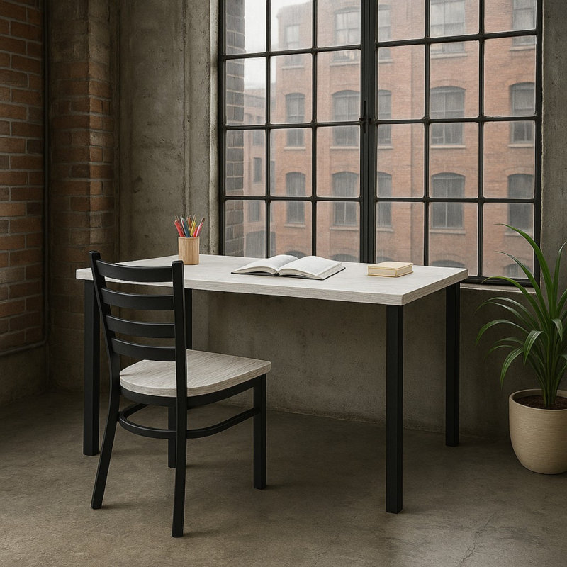 Bureau d'écriture rectangulaire, H 29,50 po x l 48 po x P 30 po