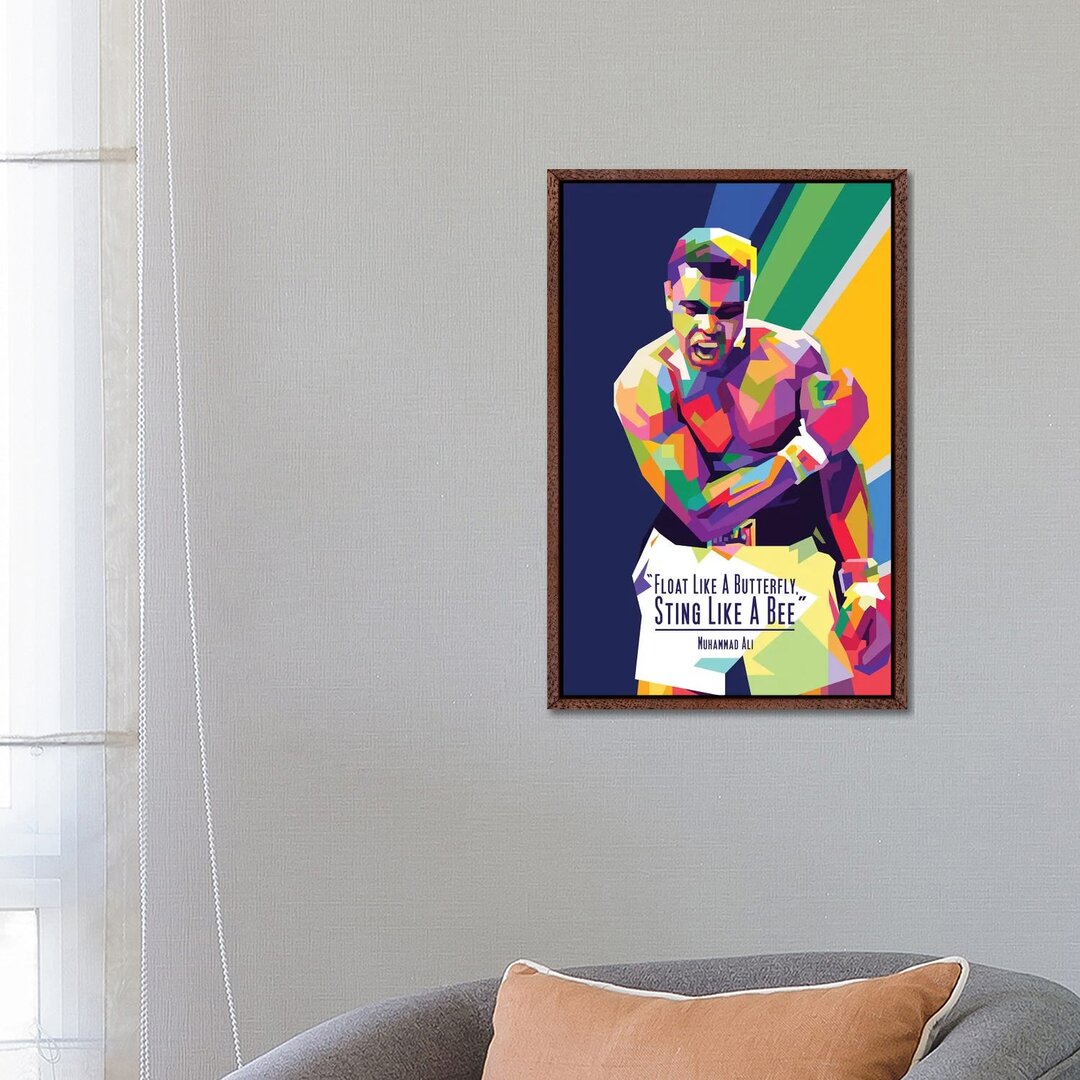 Leinwandbild - Grafikdruck „Muhammad Ali Quotes” von Dayat Banggai