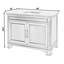 Colorado 48 in. W Marble Top Single Sink Bathroom Vanity, Walnut Brown