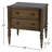 Ginny 25 in. W Rectangular Wood 2 Drawer Accent Chest, Walnut Brown-1521062695