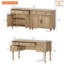 Ensemble de bureau 2 pièces Scarlett, bureau de direction 56 po et ensemble de 2 armoires Scarlett