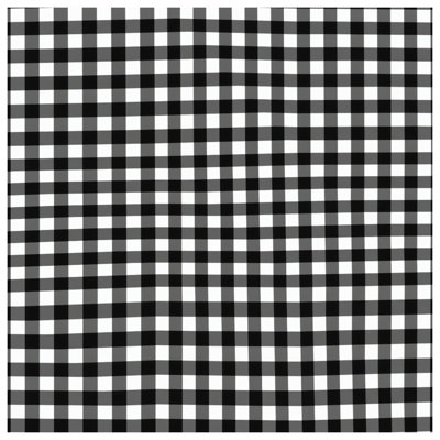 Tapis de bain noir et blanc Gingham