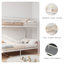 Lits peu encombrants avec rangement, lit simple moderne en métal blanc pour la maison