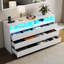 Commode 6 tiroirs avec miroir Kaydia