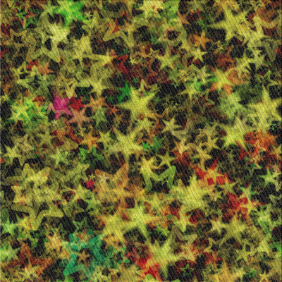Tapis vert/rose à motifs
