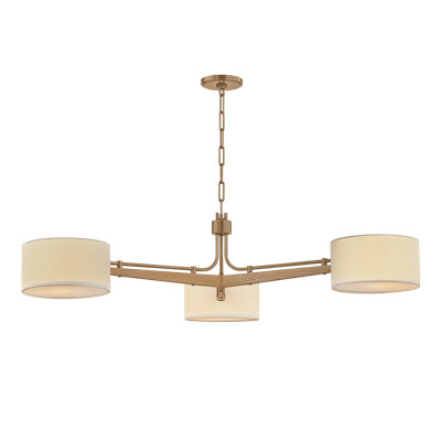 Lustre lumineux en laiton patiné Troy Lighting