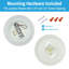 7" LED Flush Mount Ceiling Light - Energy Efficient LED Puck Lights - LED Disc Light For Home, And Retail Spaces