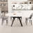 5 Pieces Dining Table Set, Expandable Dining Table With 4 Cushioned Dining Chairs