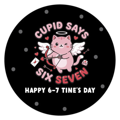 Koyal Wholesale 40Pk 67 Valentine 2In Stickers Cupid Says 67 Funny Labels