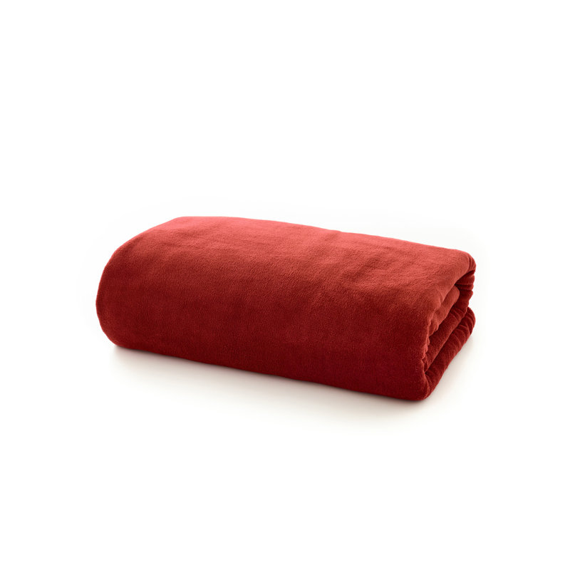 The Big One Ultra-Soft Large Plush Throw 230x270c Throw Blanket, Red