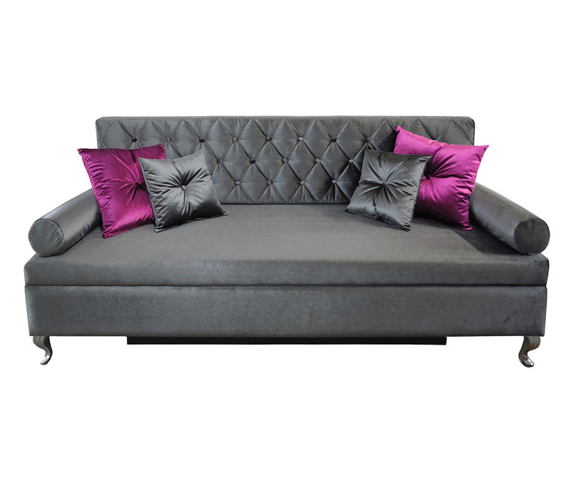 Glamour 3 Seater Sleeper, Graphite