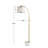 Mendy 64.5'' Gold Arched Floor Lamp