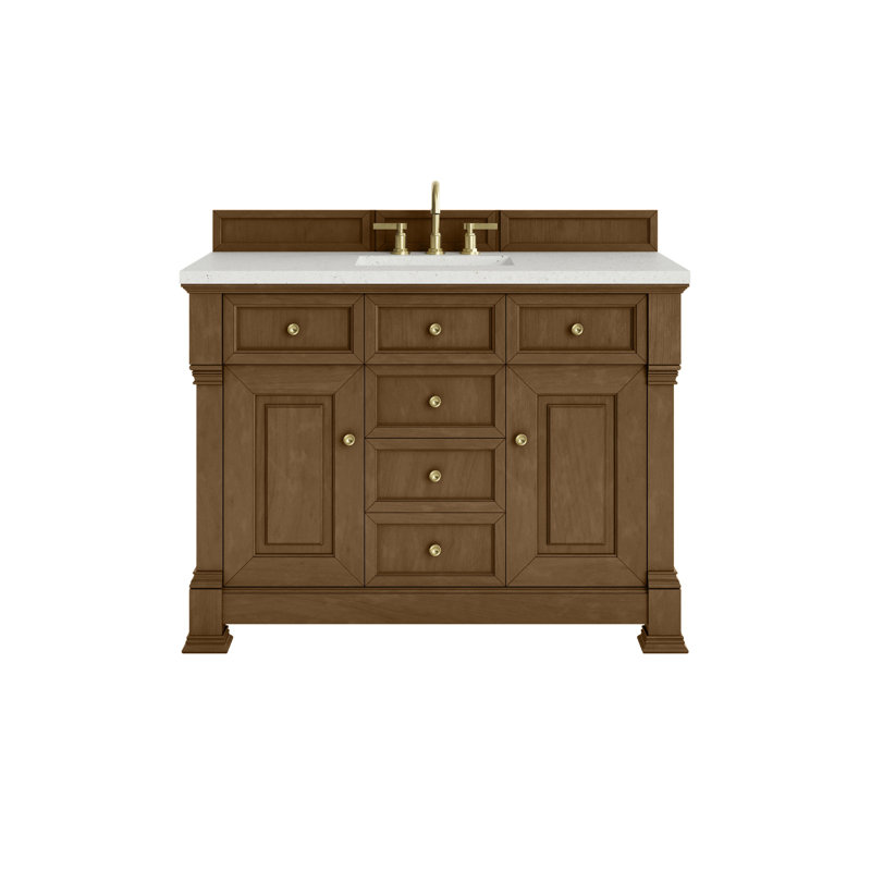 Brookfield 48'' W Single Vanity, Lime Delight, Honey Oak, Widespread