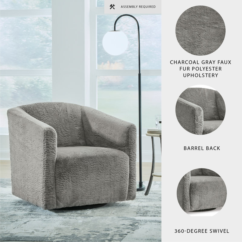 Lagatha Upholstered Swivel Accent Chair